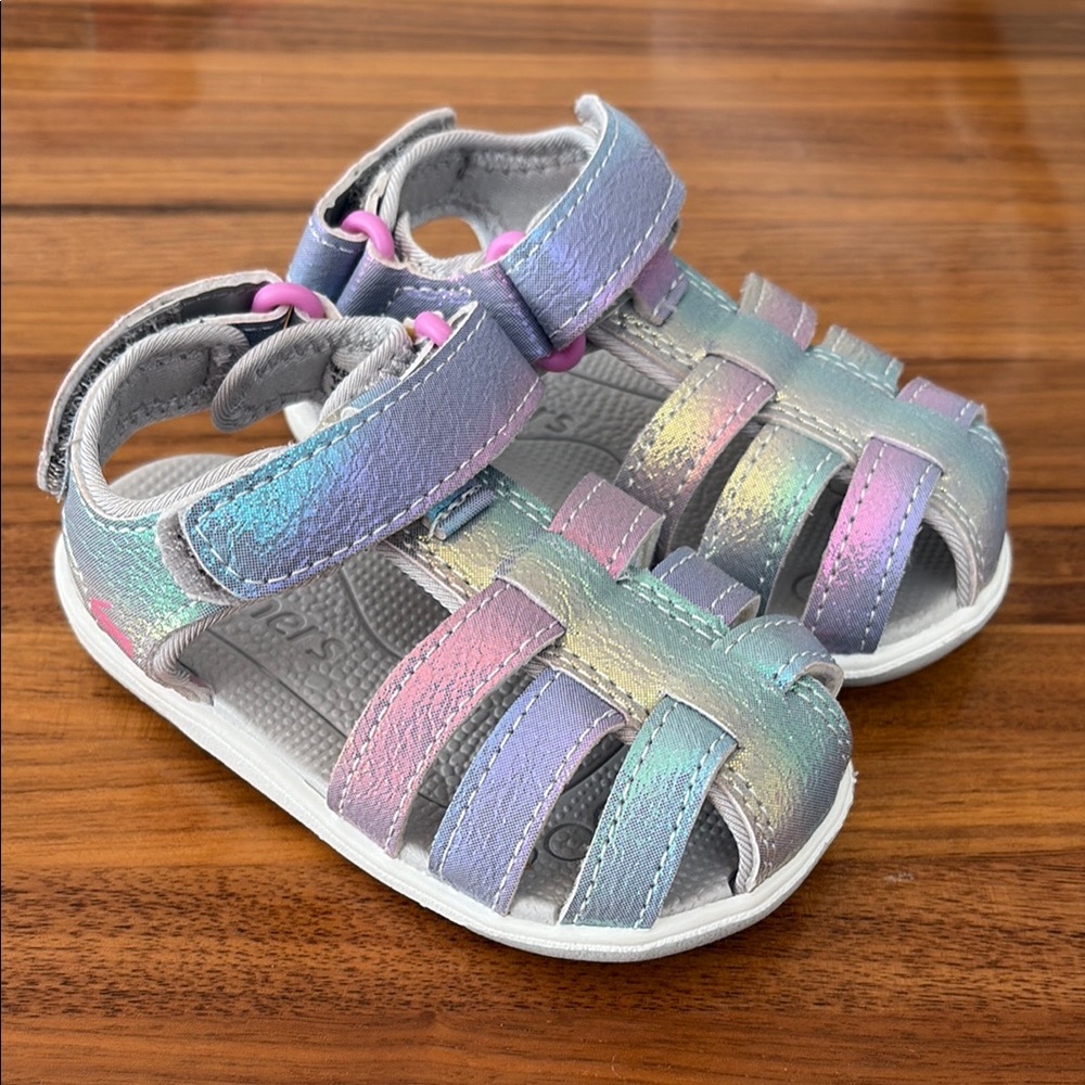 See Kai Run Purple and Blue Sandals Size 5 LIKE NEW